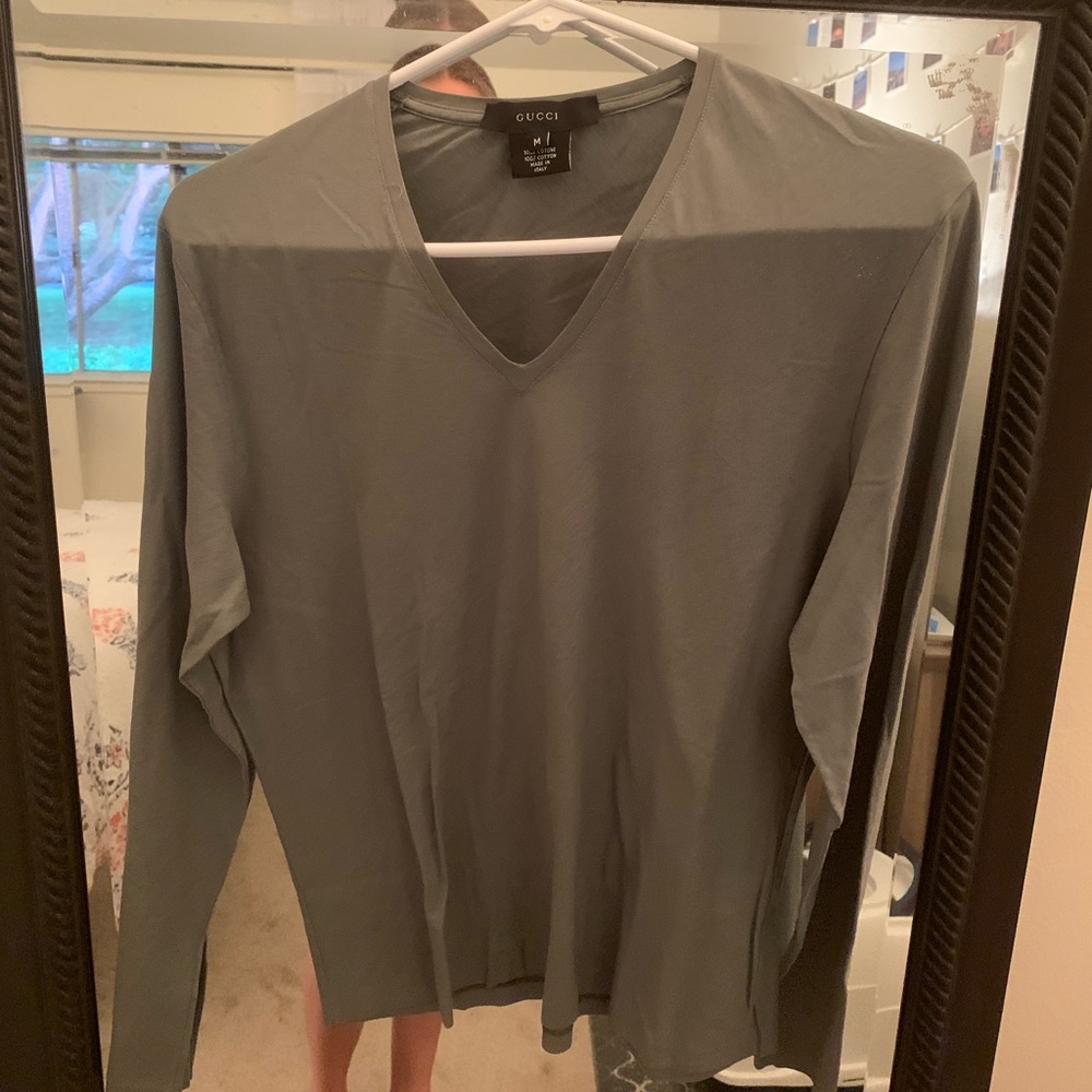 Authentic Gucci Long Sleeve V Neck
